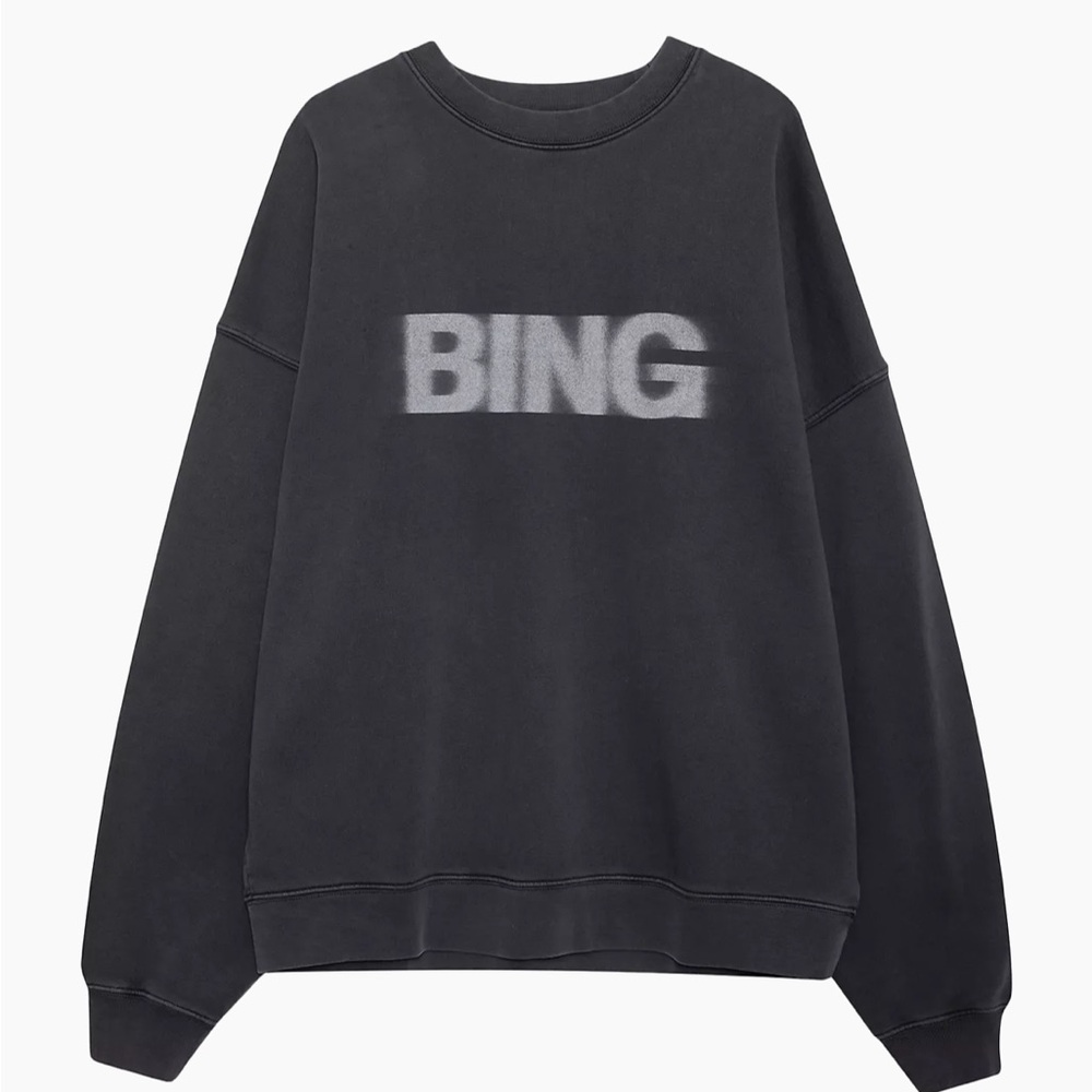 Anine Bing Miles Sweatshirt in vintage black
